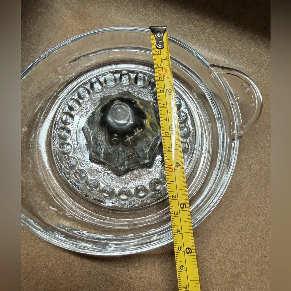 Vintage‎ Clear Glass Citrus Juicer Reamer Made in Mexico